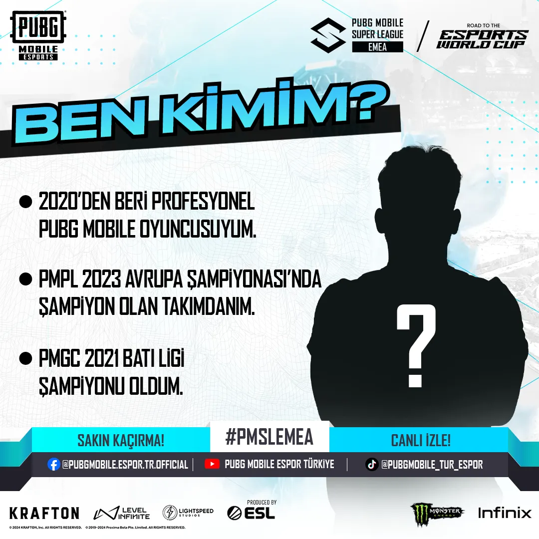 PMSL EMEA oyuncu profili